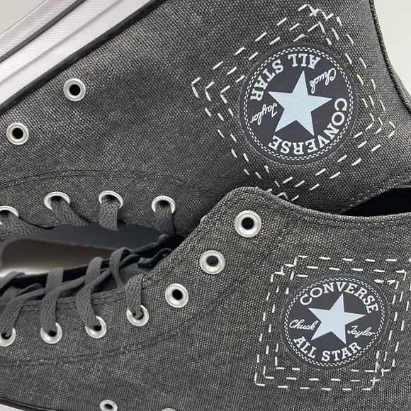 Converse Gray High-Top Sneakers Men’s A08577FCTAS HIDARK MATTER WINTER SLAY/WH