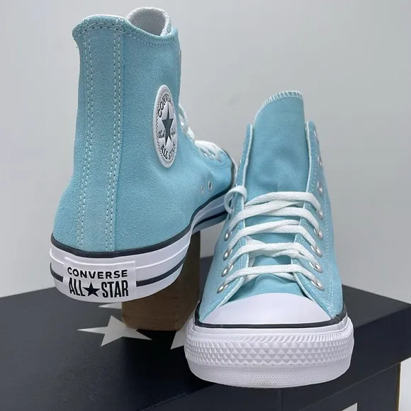 Converse Men’s Blue Glow High Tops Sneakers A15199CCTAS HIBLUE GLOW/WHITE/BLCK