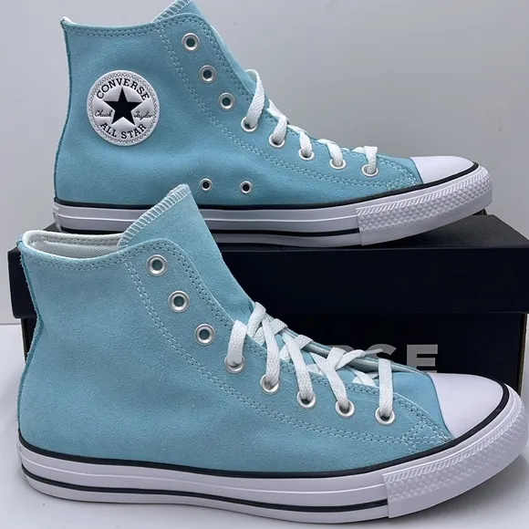 Converse Men’s Blue Glow High Tops Sneakers A15199CCTAS HIBLUE GLOW/WHITE/BLCK