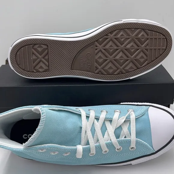Converse Men’s Blue Glow High Tops Sneakers A15199CCTAS HIBLUE GLOW/WHITE/BLCK