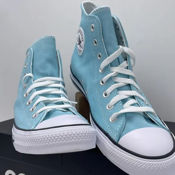 Converse Men’s Blue Glow High Tops Sneakers A15199CCTAS HIBLUE GLOW/WHITE/BLCK
