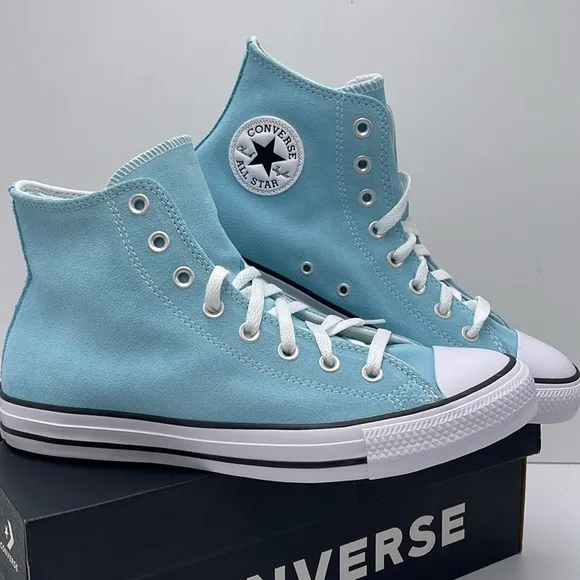 Converse Men’s Blue Glow High Tops Sneakers A15199CCTAS HIBLUE GLOW/WHITE/BLCK