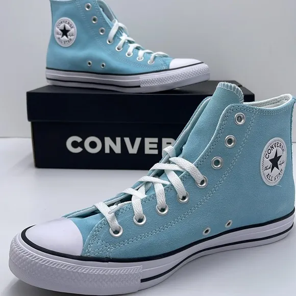 Converse Men’s Blue Glow High Tops Sneakers A15199CCTAS HIBLUE GLOW/WHITE/BLCK