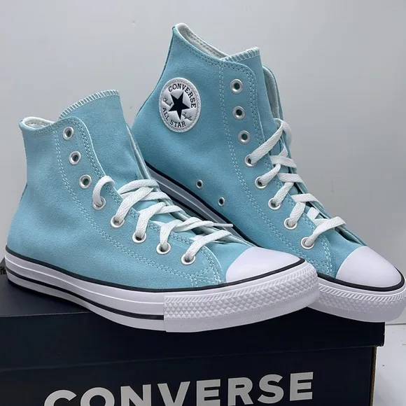 Converse Men’s Blue Glow High Tops Sneakers A15199CCTAS HIBLUE GLOW/WHITE/BLCK