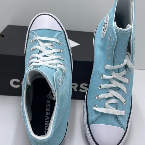 Converse Men’s Blue Glow High Tops Sneakers A15199CCTAS HIBLUE GLOW/WHITE/BLCK