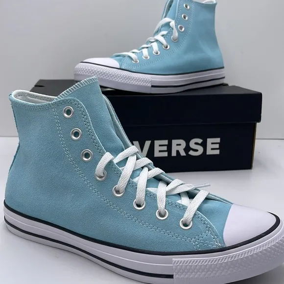 Converse Men’s Blue Glow High Tops Sneakers A15199CCTAS HIBLUE GLOW/WHITE/BLCK