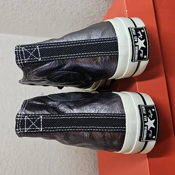 Converse Metallic Lesther High-Top Sneakers