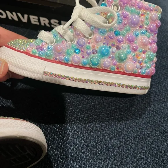 Converse Multicolor‎ Beaded High Tops