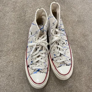 Converse Paint Splatter Chuck Taylor High Top All Star Sneakers Size 9