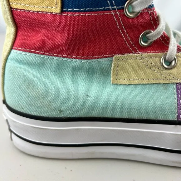 Converse Platform Color Block All Star Chuck Taylor High Top Sneakers