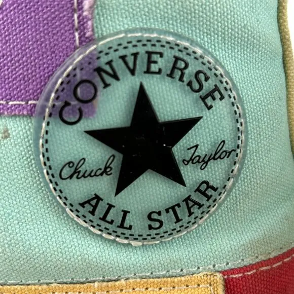 Converse Platform Color Block All Star Chuck Taylor High Top Sneakers