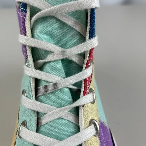 Converse Platform Color Block All Star Chuck Taylor High Top Sneakers