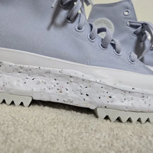 Converse | Run Star Hike Hi Crater Platform Sneakers Baby Blue Womens 8 Mens 6.5