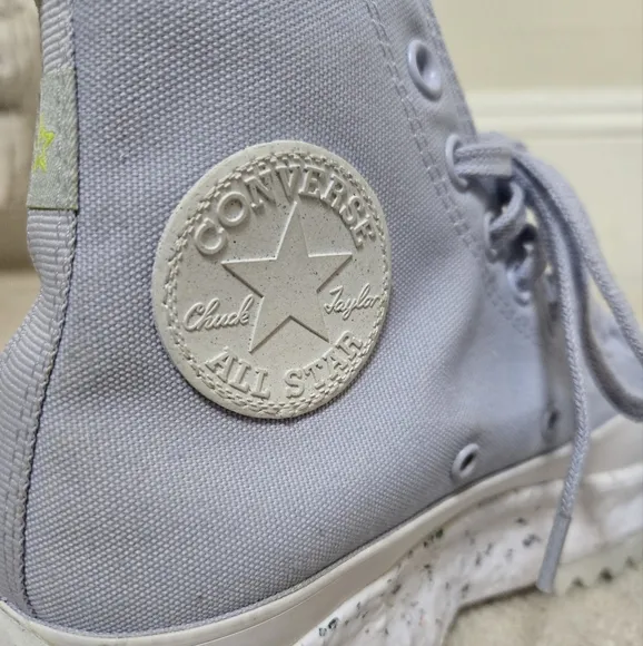 Converse | Run Star Hike Hi Crater Platform Sneakers Baby Blue Womens 8 Mens 6.5