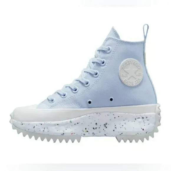 Converse | Run Star Hike Hi Crater Platform Sneakers Baby Blue Womens 8 Mens 6.5