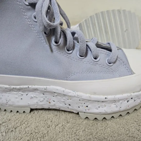 Converse | Run Star Hike Hi Crater Platform Sneakers Baby Blue Womens 8 Mens 6.5