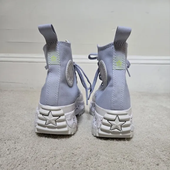 Converse | Run Star Hike Hi Crater Platform Sneakers Baby Blue Womens 8 Mens 6.5