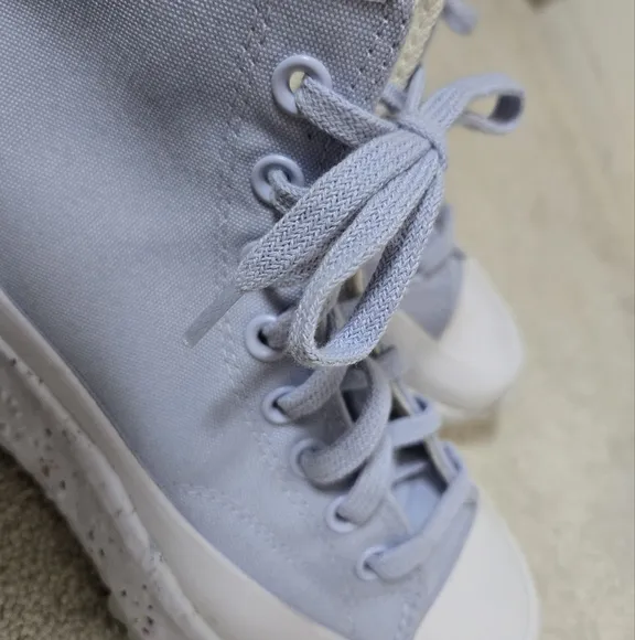 Converse | Run Star Hike Hi Crater Platform Sneakers Baby Blue Womens 8 Mens 6.5