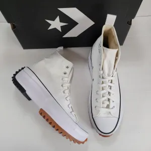 Converse Run Star Hike Hi White Platform Sneakers Women Size 10.5
