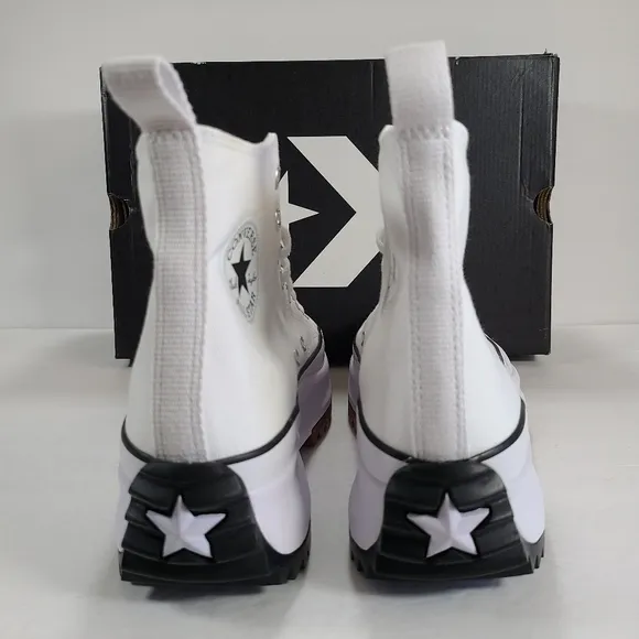 Converse Run Star Hike Hi White Platform Sneakers Women Size 10.5