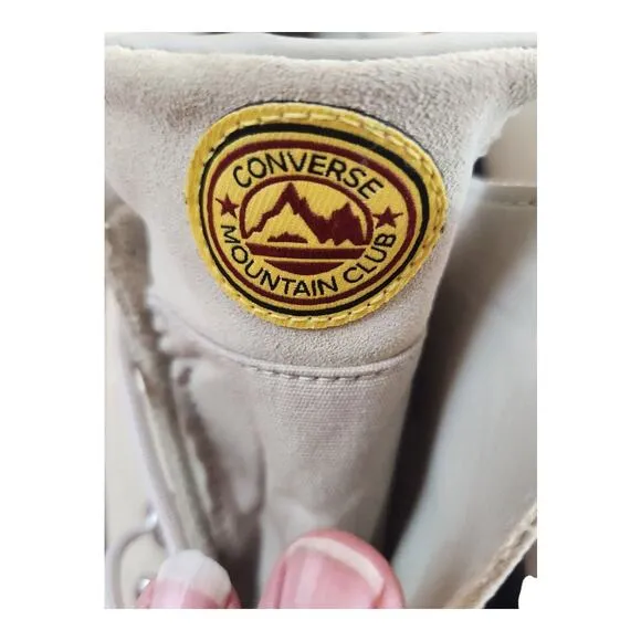 Converse shoes sz 10.5 mountian club one star chunky shoes fleece lined leather