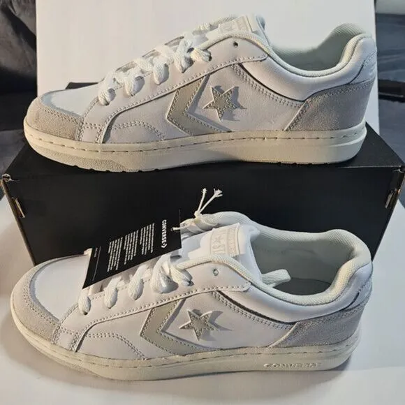 Converse Size 9 Pro Blaze A09850C Leather Men's White - Minor Defect Photo W/box