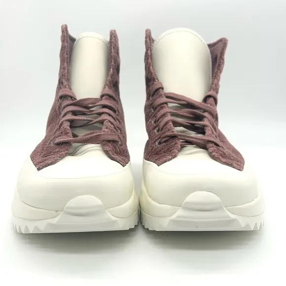 Converse Unisex Run Star Hike Platform Striped Knit High Top Shoes A03252C