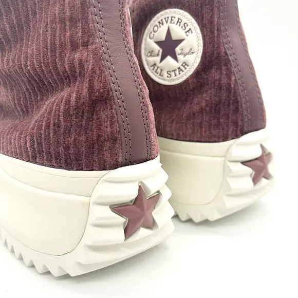 Converse Unisex Run Star Hike Platform Striped Knit High Top Shoes A03252C