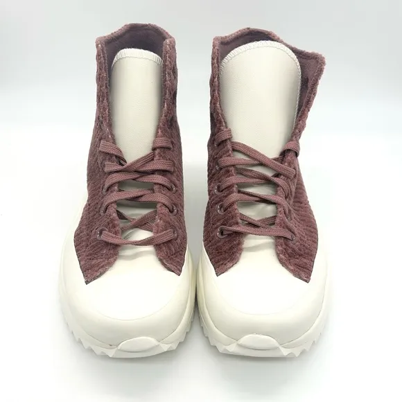 Converse Unisex Run Star Hike Platform Striped Knit High Top Shoes A03252C