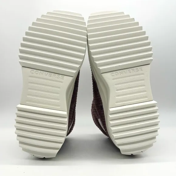 Converse Unisex Run Star Hike Platform Striped Knit High Top Shoes A03252C