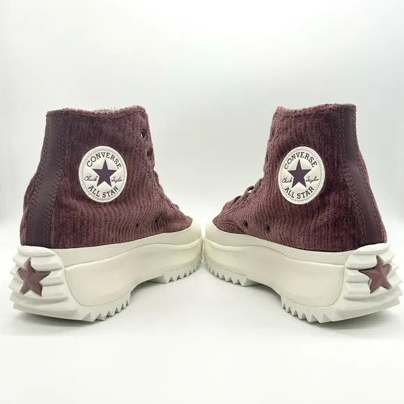 Converse Unisex Run Star Hike Platform Striped Knit High Top Shoes A03252C