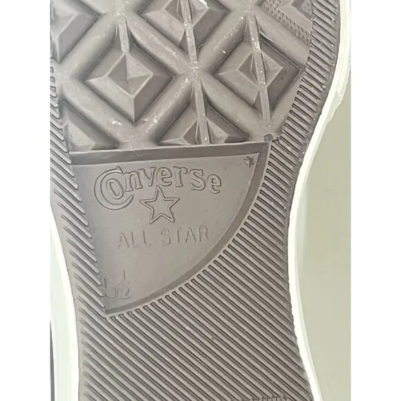 Converse White Leather Platform High Tops Sherling Lined Sneakers Womens 7.5