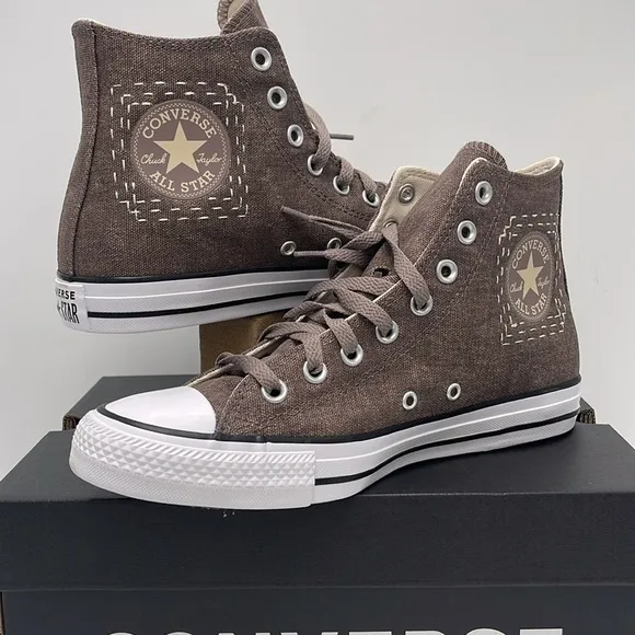 Converse WMNS All Star High-Top Sneakers Brown A08576FCTAS HÌPURE PUMICE/PURE