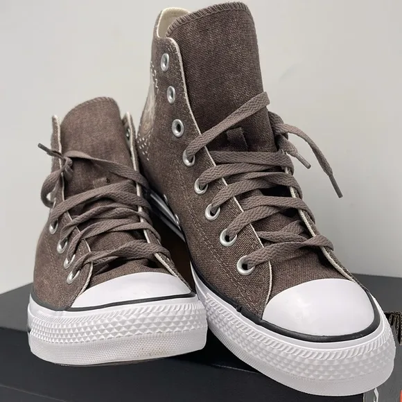 Converse WMNS All Star High-Top Sneakers Brown A08576FCTAS HÌPURE PUMICE/PURE