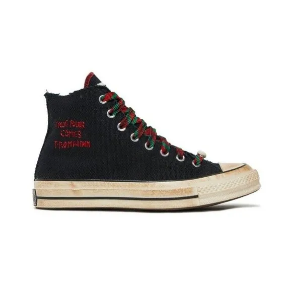 Converse x Barriers Chuck 70 High Black A01786C Sneakers RARE Men's 8 Women's 10