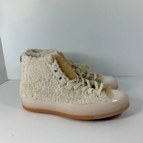 Converse x CLOT Chuck Taylor 70 Hi Ice Cold Shoes 164535C Cloud Cream White 9.5