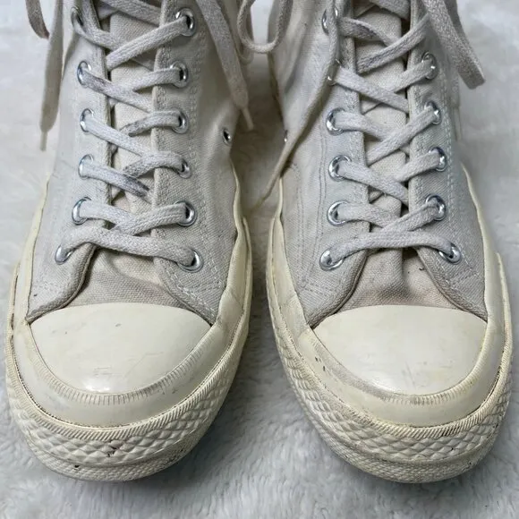 Converse x Comme des Garcons Men’s White Play Chuck 70 Lace Up High Sneaker 10