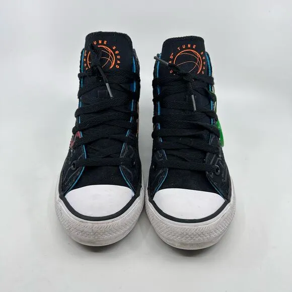Converse x Space Jam Chuck Taylor All Star High Top Shoe Black Youth Size US 2.5