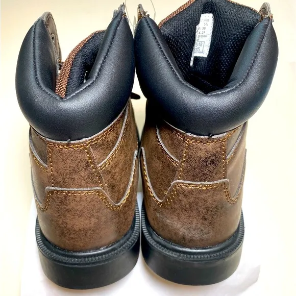 COPY - NWT  Brahma Men's Work Boots Brown Steel Toe Slip &amp; Oil Resistant Sz 5.5