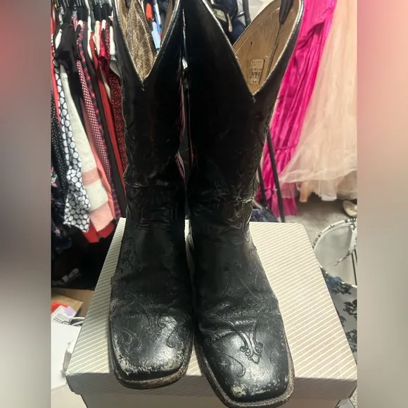 Corral Boots square toe black 9.5