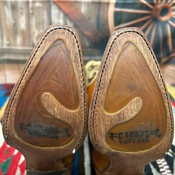 Corral Sequin Inlay Snip Toe Boots