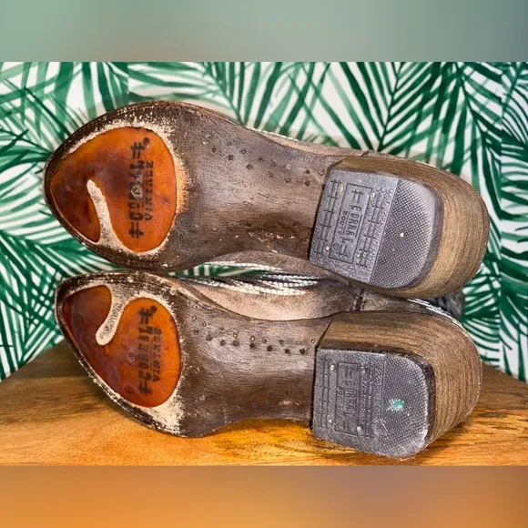 Corral Sequin Wing &amp; Cross Inlay Snip Toe Western Cowboy Boots Women’s 8.5 M