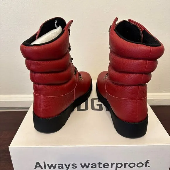 Cougar arctic boot leather waterproof fleece lining TRP anti slip sole size 8