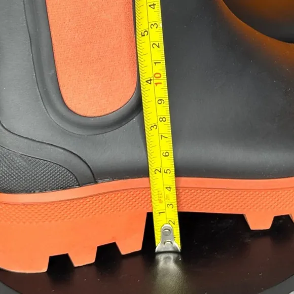 Cougar Ignite Waterproof Winter Boot Black Orange Faux Fur Size 7 EU 37