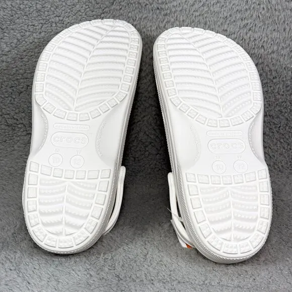 Crocs Baya Lined Mens Size 10 Slip On Clog Shoes White Comfort 205969-11Η