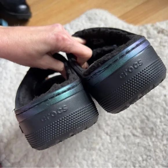 CROCS: Purple-ish Green HARRY POTTER Fleece Lined Slip On Birk  Cozzzy  Sandals