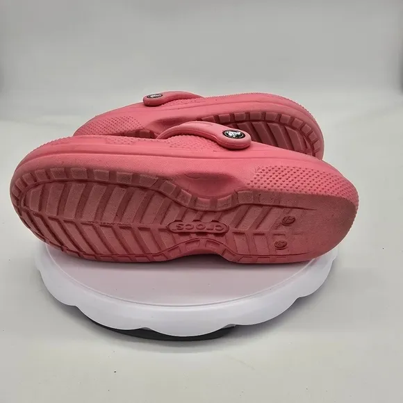 Crocs Shoes Men 6 Women 8 Classic Fleece Lined Clogs Pink