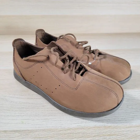 CROCS Venture Brown Leather Walking Shoes Mens Size 7 Chocolate Sneakers Comfort