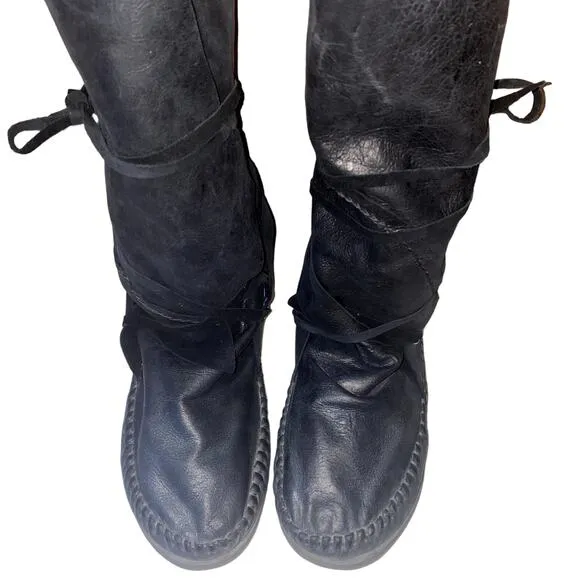 Custom Made Leather Rocker Men's Boots Size 8.5 - 9