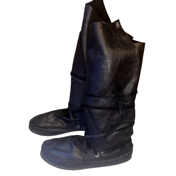 Custom Made Leather Rocker Men's Boots Size 8.5 - 9